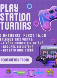 PlayStation turnīrs bibliotēkā!