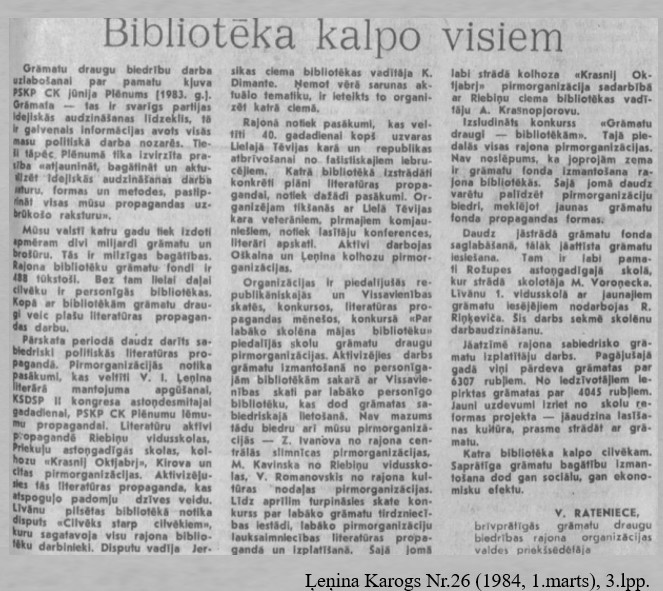 Bibliotēku nedēļa 2026