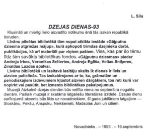Bibliotēku nedēļa 2026
