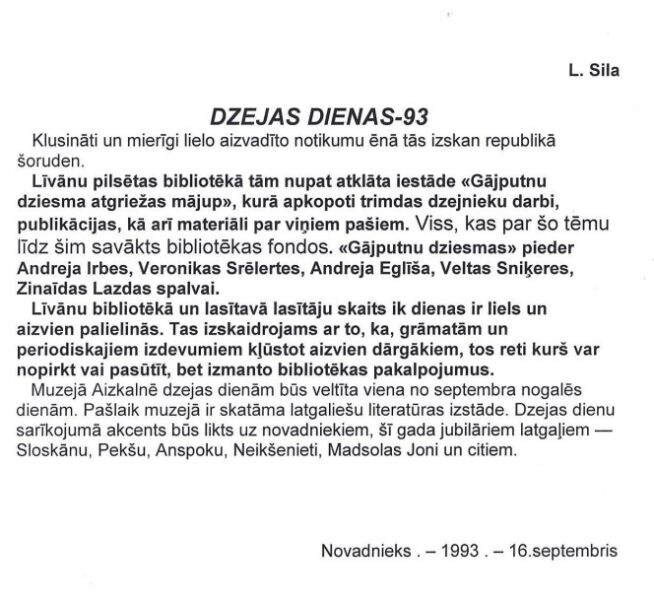 Bibliotēku nedēļa 2026