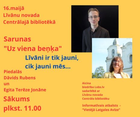Sarunas “Uz viena beņķa”
