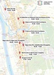 Mobilā busa pieturvietas un laiki 25.septembrī