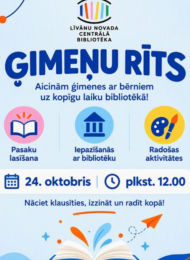 Ģimeņu rīts bibliotēkā!